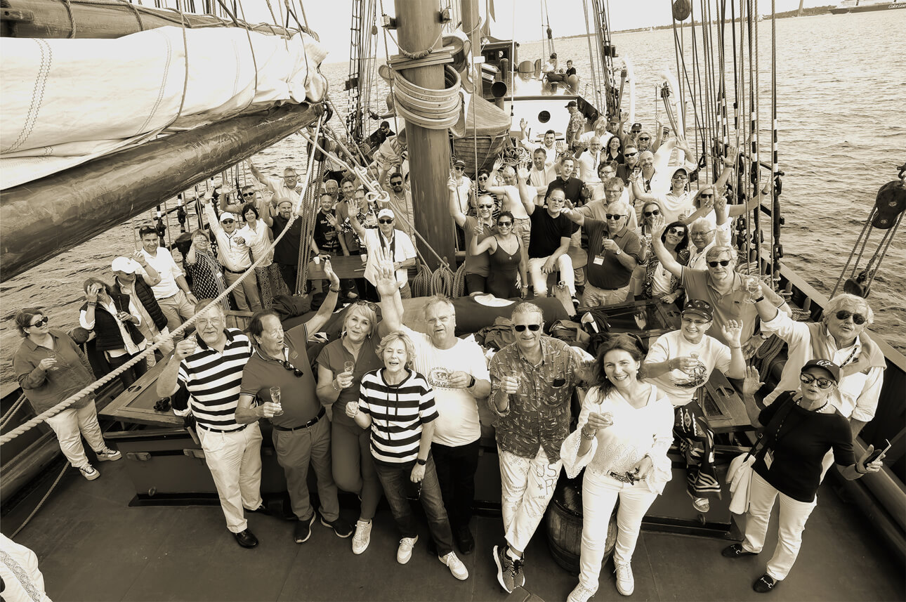 Foto Der Senat beim Besuch der Kieler Woche im Juni 2023