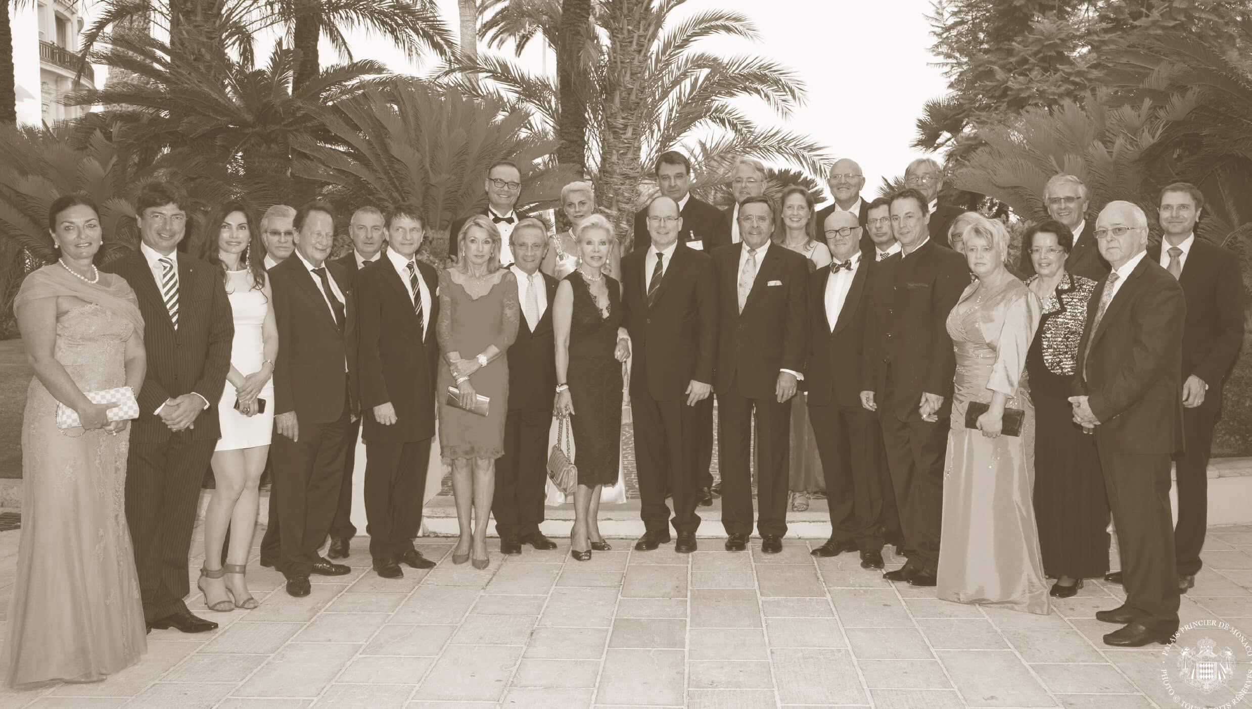 Foto S. D. Fürst Albert II. empfängt 2013 den Bundeswirtschaftssenat in Monaco